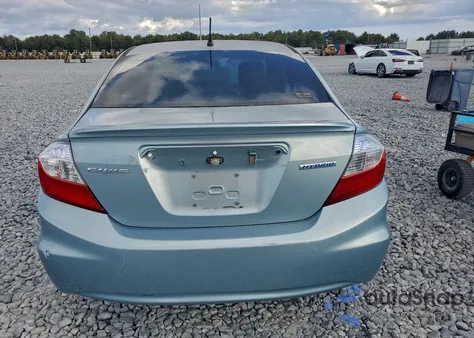 2012 Honda Civic Hybrid L from USA, damaged, VIN JHMFB4F31CS007737